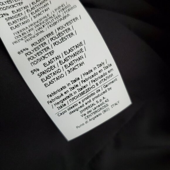 Imperial Italy Black Double Breasted Lined Military Academia Preppy Blazer M - Picture 10 of 11